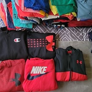 Champion, Under Armour, and Nike Zip-Ups/Sweatshirts